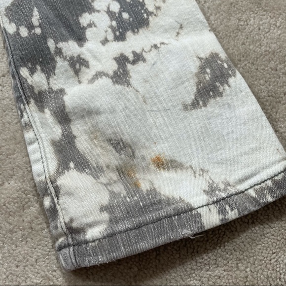 Gray Bleach Dye Splatter Tie Dye Jeans Wet Seal - Picture 9 of 16